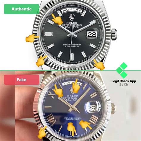 rolex day date fake|rolex watch authenticity check.